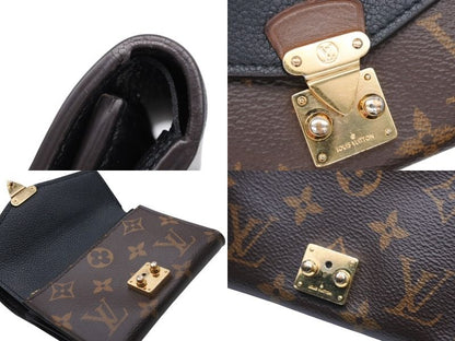 Louis Vuitton Portefeuille Pallas Compact Trifold Wallet Monogram Canvas Brown — view 8