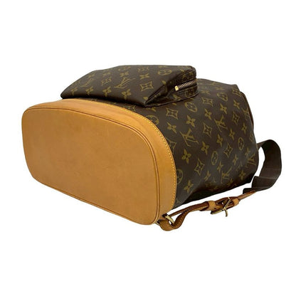 Louis Vuitton Vintage Montsouris Monogram Leather Drawstring Rucksack Sac