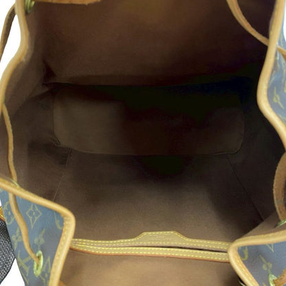 Louis Vuitton Vintage Montsouris Monogram Leather Drawstring Rucksack Sac