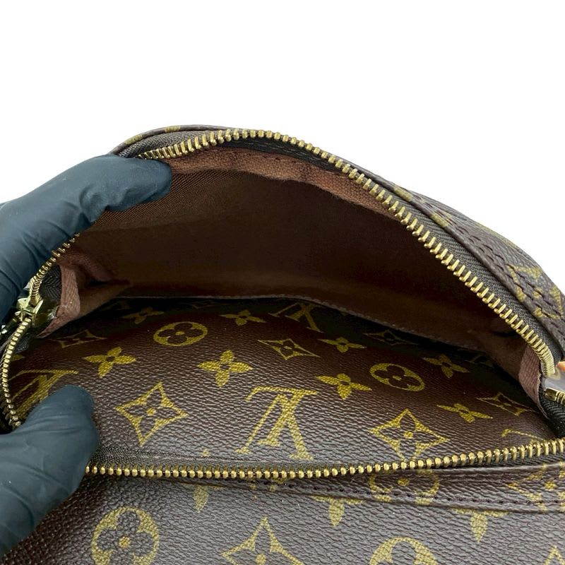 Louis Vuitton Vintage Montsouris Monogram Leather Drawstring Rucksack Sac