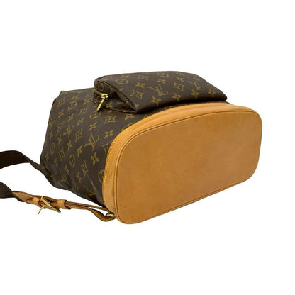 Louis Vuitton Vintage Montsouris Monogram Leather Drawstring Rucksack Sac