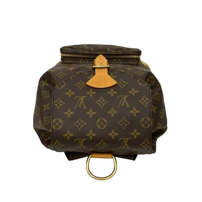 Louis Vuitton Vintage Montsouris Monogram Leather Drawstring Rucksack Sac