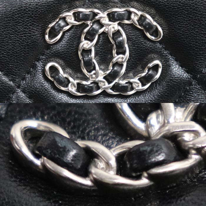 Chanel 19 Phone & Card Case Black Ap1182 Ladies