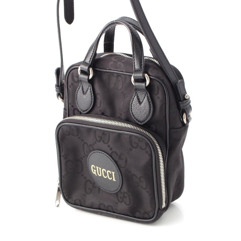 Gucci GG Nylon Leather Off The Grid 2WAY Shoulder Bag 625850 Black