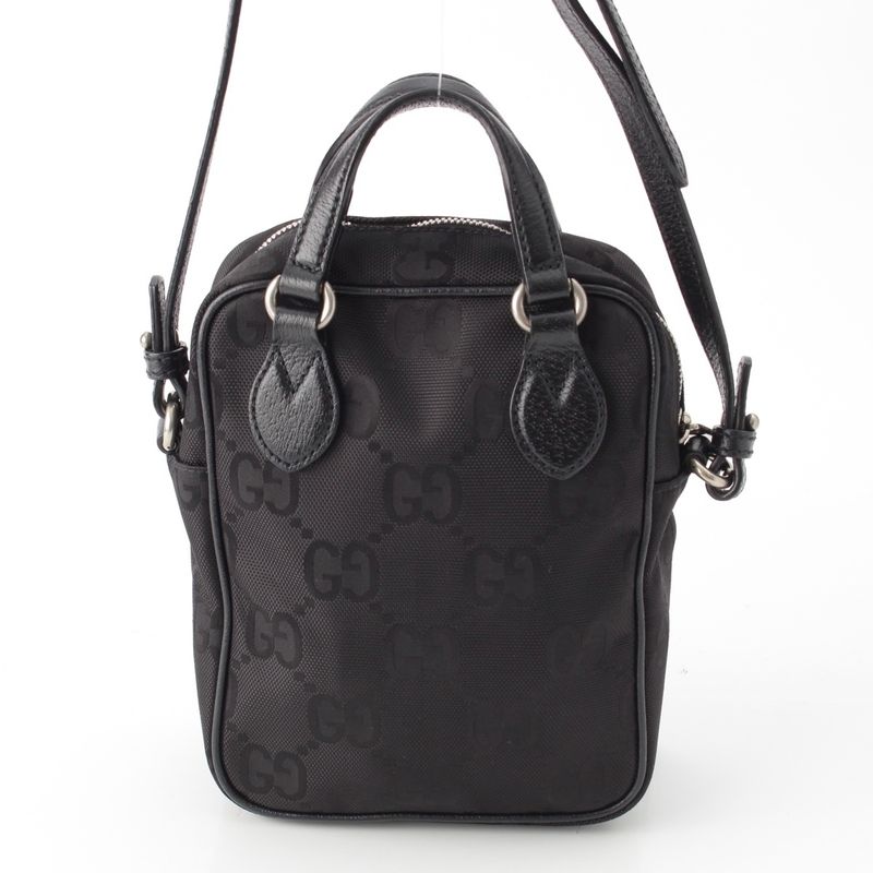 Gucci GG Nylon Leather Off The Grid 2WAY Shoulder Bag 625850 Black