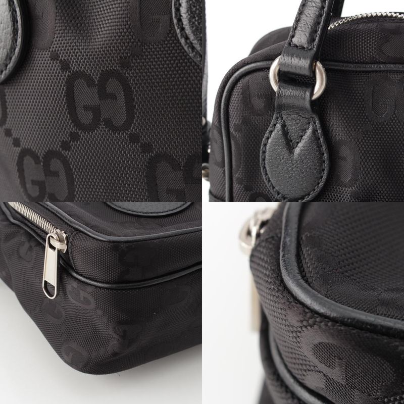 Gucci GG Nylon Leather Off The Grid 2WAY Shoulder Bag 625850 Black