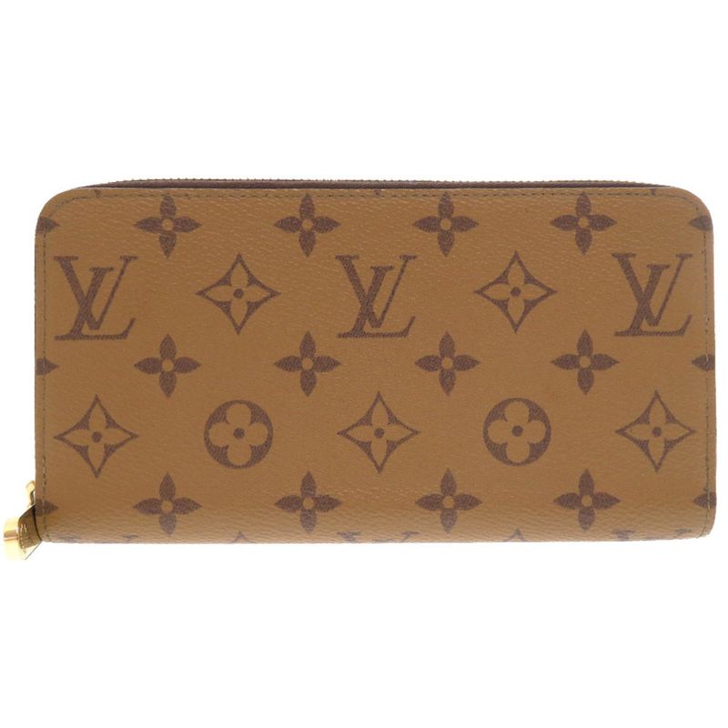 Unused Louis Vuitton Monogram Reverse Zippy Wallet M82444 IC Tag Long Wallet LV