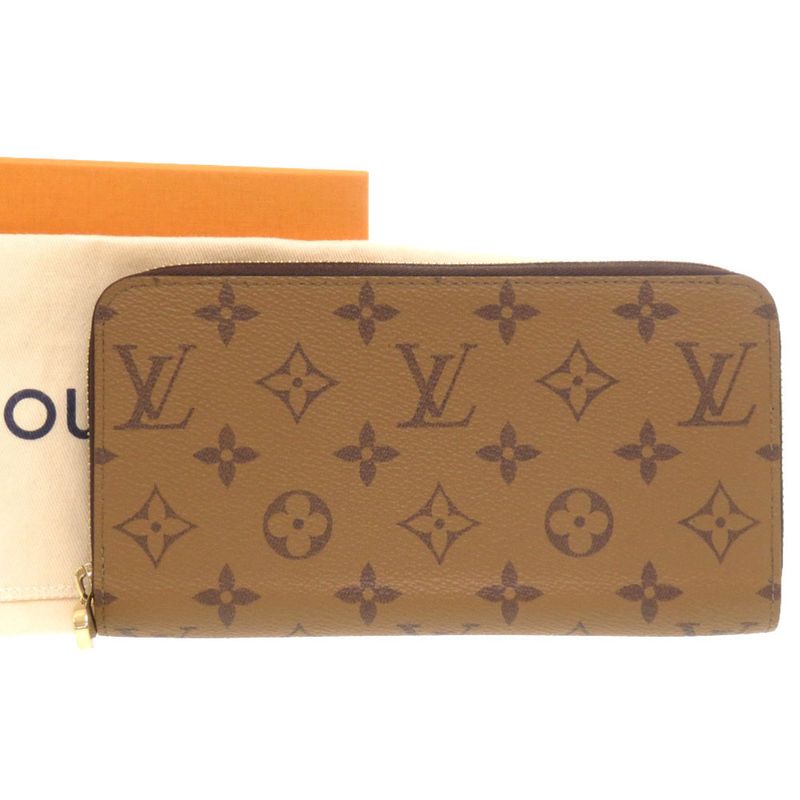 Unused Louis Vuitton Monogram Reverse Zippy Wallet M82444 IC Tag Long Wallet LV
