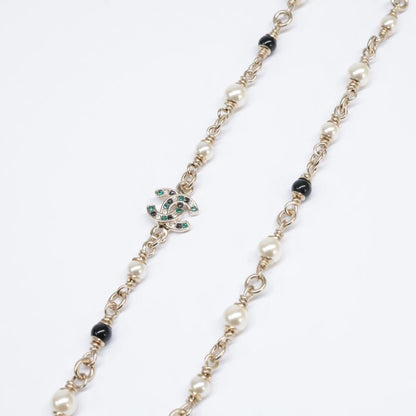 Same As Chanel G26C Rhinestone Coco Mark Pearl Bambi