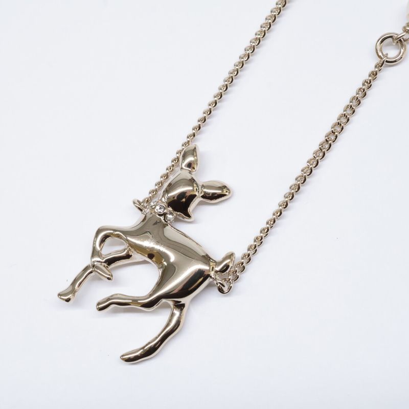 Same As Chanel G26C Rhinestone Coco Mark Pearl Bambi