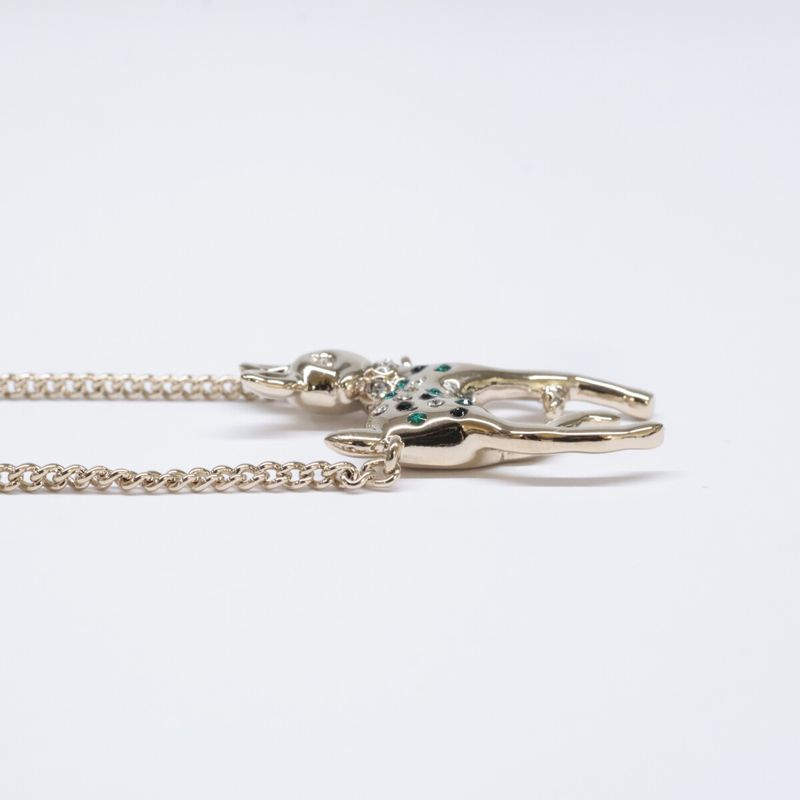 Same As Chanel G26C Rhinestone Coco Mark Pearl Bambi