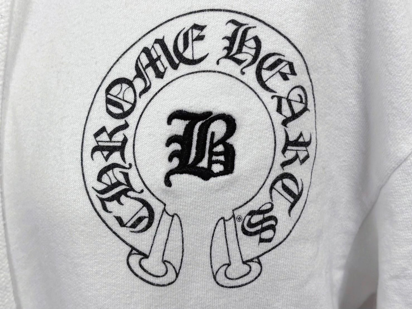 Chrome Hearts Hoodie Bella Hadid Horseshoe White M — view 4
