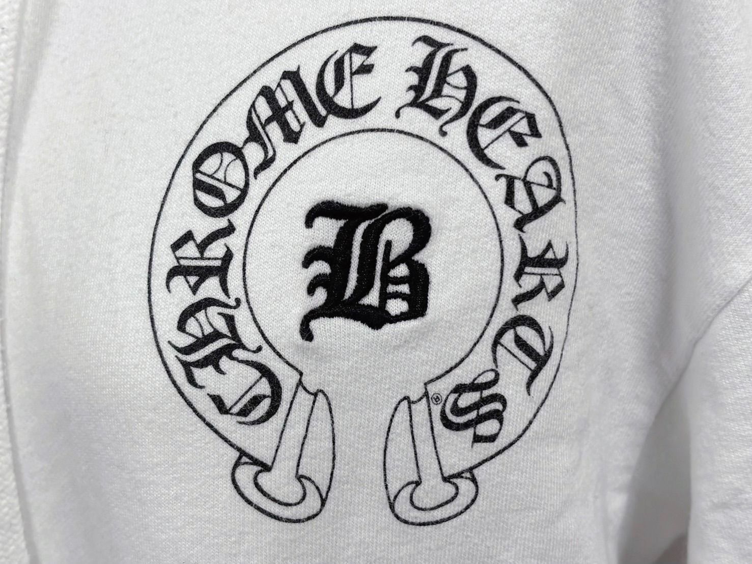Chrome Hearts Hoodie Bella Hadid Horseshoe White M — view 4