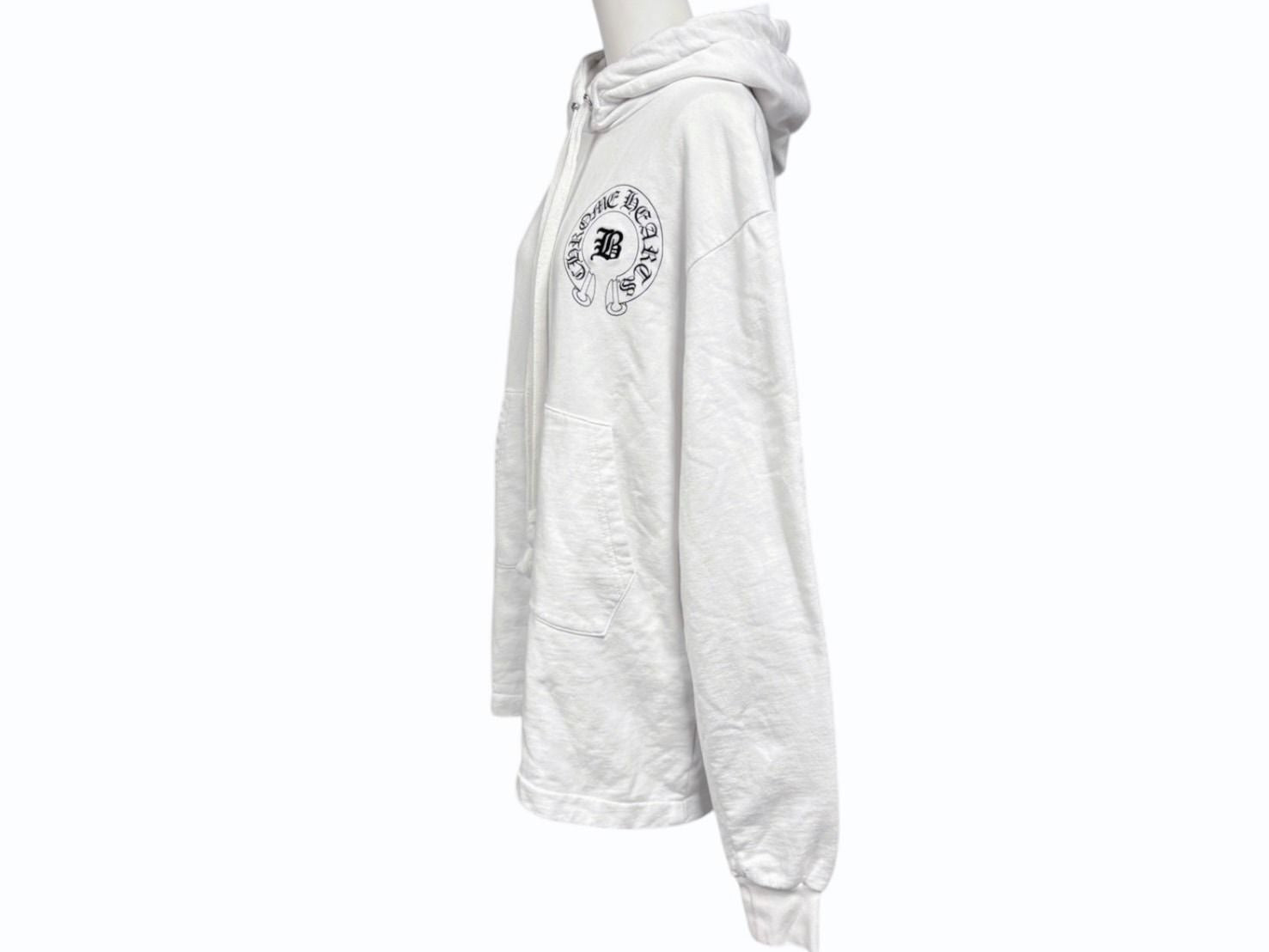 Chrome Hearts Hoodie Bella Hadid Horseshoe White M — view 3
