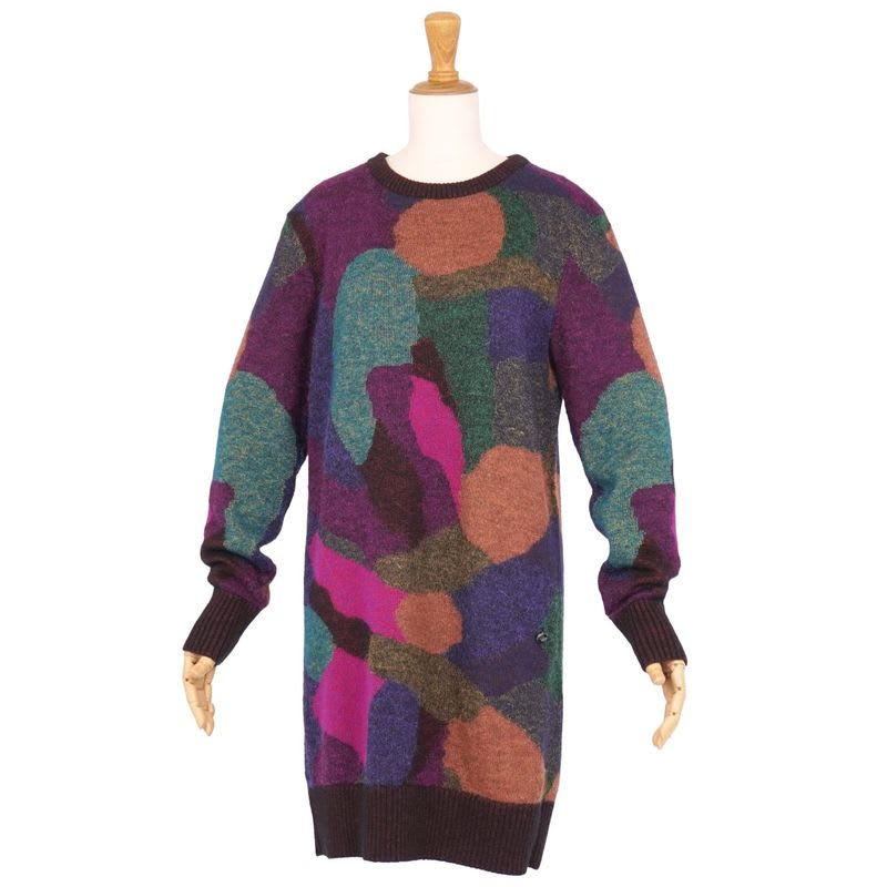Chanel Dress P44 Knit Long Sleeve