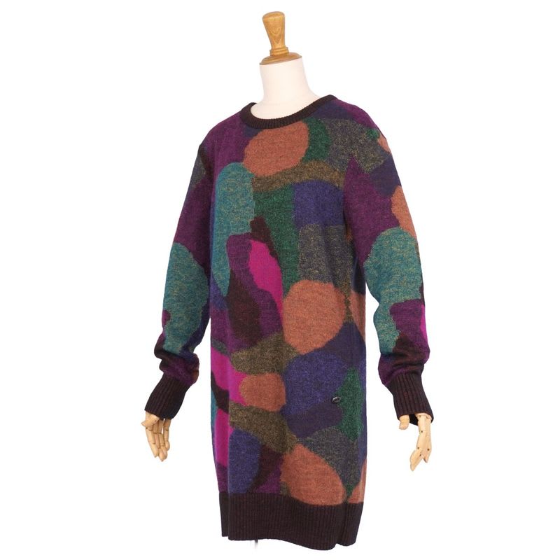 Chanel Dress P44 Knit Long Sleeve