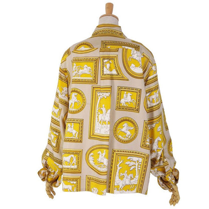 Hermes Shirt Blouse Long Sleeve Vintage