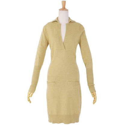 Hermes Dress Gaultier Period Knit Long Sleeve Cashmere