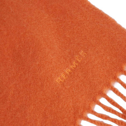Hermes Muffler Shawl Fringe Cashmere 1 Scarf