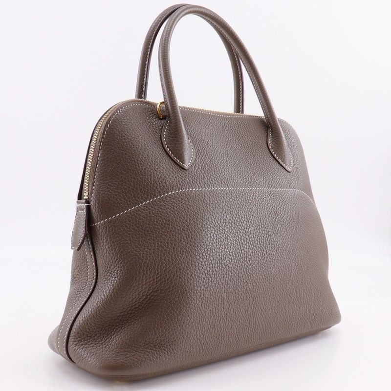 Hermes Bolide 31 2WAY Shoulder Taurillon Clemence Etoupe Gold Hardware D