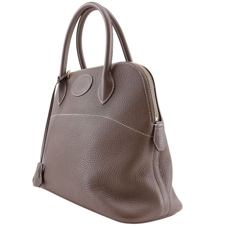 Hermes Bolide 31 2WAY Shoulder Taurillon Clemence Etoupe Gold Hardware D