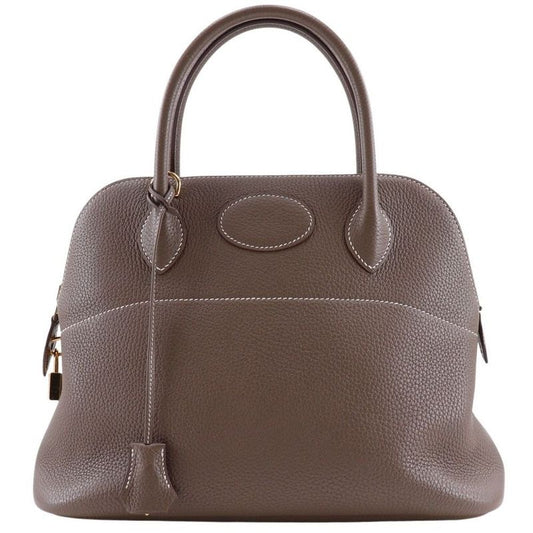 Hermes Bolide 31 2WAY Shoulder Taurillon Clemence Etoupe Gold Hardware D