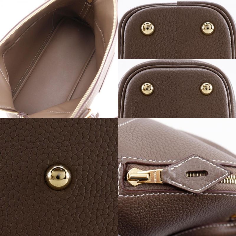 Hermes Bolide 31 2WAY Shoulder Taurillon Clemence Etoupe Gold Hardware D