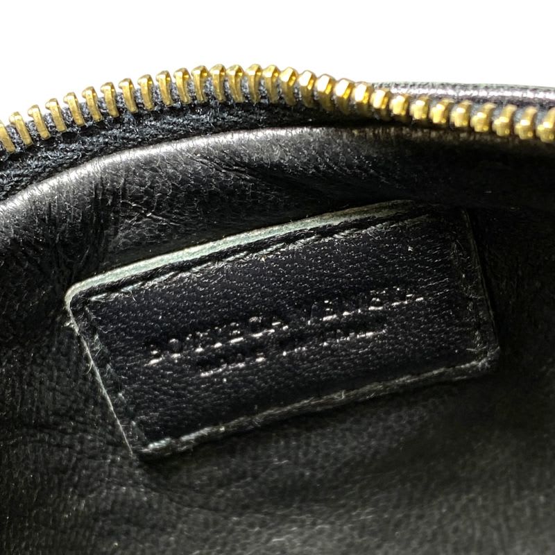 Bottega Veneta Intrecciato Coin Case Purse Compact Leather Black