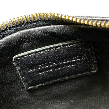 Bottega Veneta Intrecciato Coin Case Purse Compact Leather Black