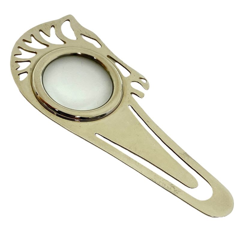 Hermes Cheval Loupe Magnifying Glass Bookmarker Bookmark Horse Animal Metal