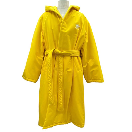 Unused Exhibit Balenciaga X Adidas Belted Bathrobe Coat Outer Yellow 23SS JP57