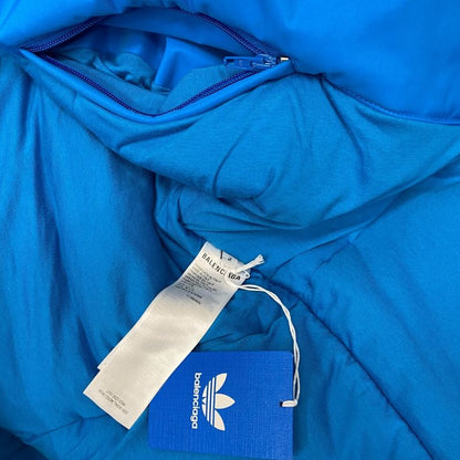 Unused Exhibit Balenciaga X Adidas Bathrobe Coat With Belt Outerwear Blue 23SS