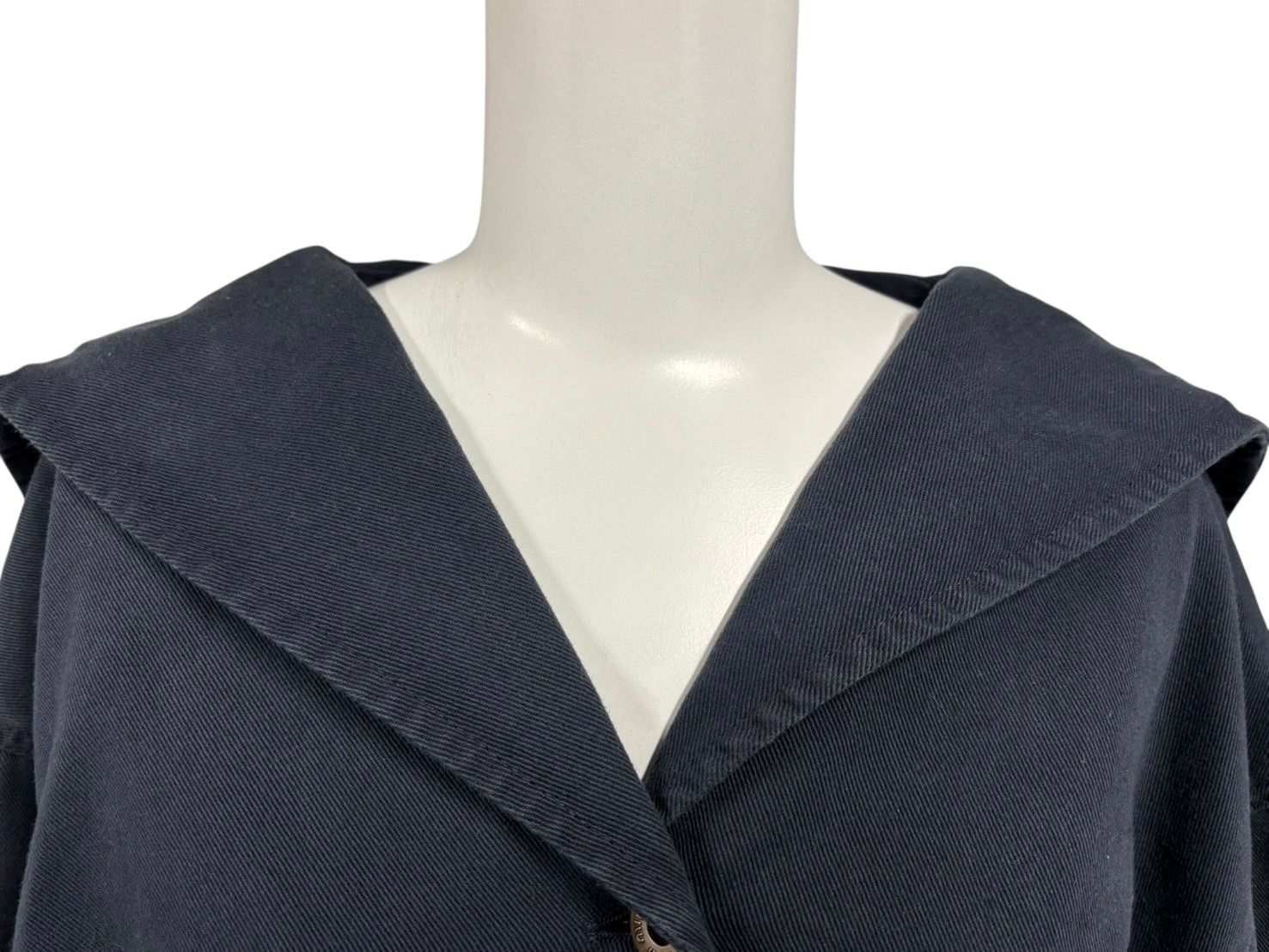 Miu Miu Sailor Color Cropped Jacket Navy 36 — view 4