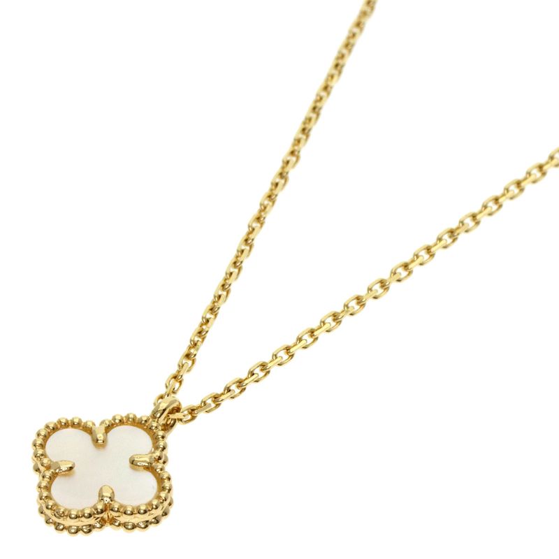 Van Cleef & Arpels Van Cleef & Arpels Sweet Alhabra Shell Necklace 18K Yellow