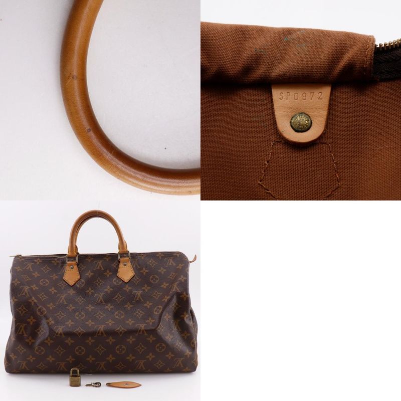 Louis Vuitton Speedy 40 Vintage M41522 Monogram Canvas Sp0972 Unisex Boston Bag