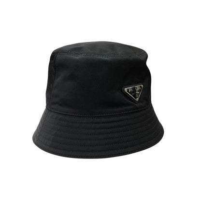 Em4900 Prada Hat 2hc137 Bucket Hat Bucket Hat Nylon Triangle Logo Plate XL Prada