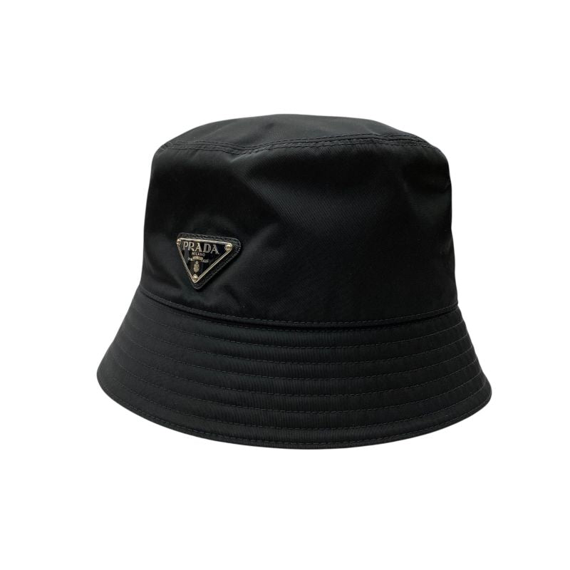 Em4900 Prada Hat 2hc137 Bucket Hat Bucket Hat Nylon Triangle Logo Plate XL Prada