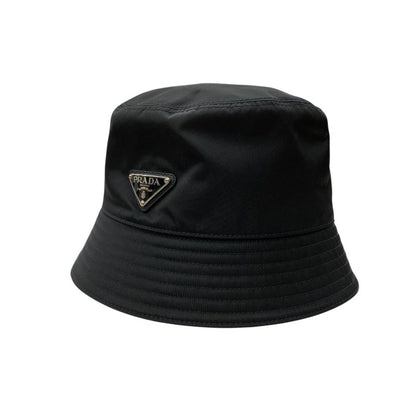 Em4900 Prada Hat 2hc137 Bucket Hat Bucket Hat Nylon Triangle Logo Plate XL Prada