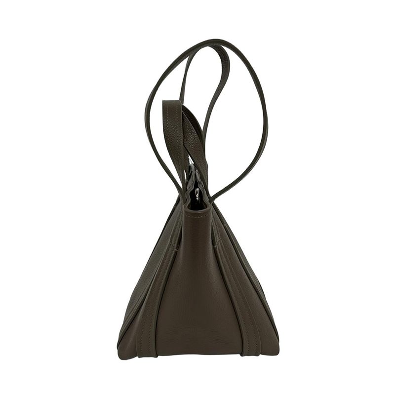 Balenciaga Tote Bag Everyday XS North South 672793 Gray Beige Leather