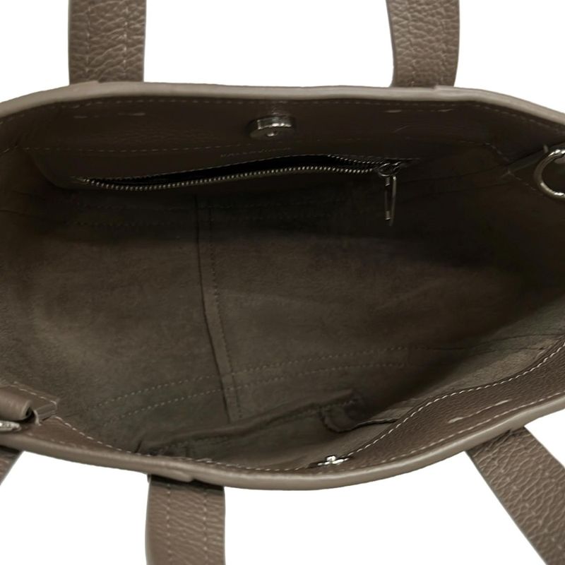 Balenciaga Tote Bag Everyday XS North South 672793 Gray Beige Leather