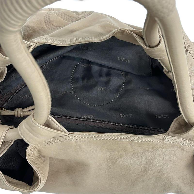 Loewe Tote Bag Nappa Aire Pink Beige Leather