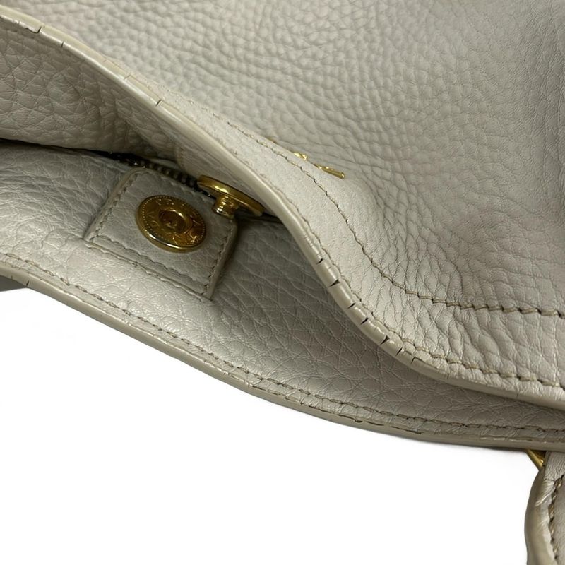 Prada Tote Bag - Ivory Leather Tag Leather