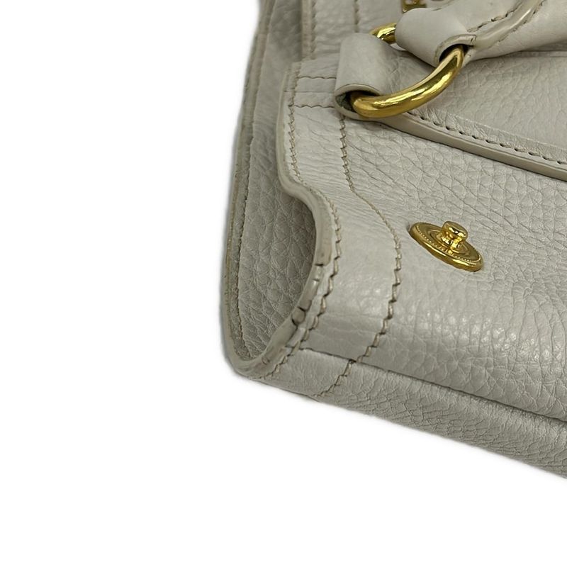 Prada Tote Bag - Ivory Leather Tag Leather