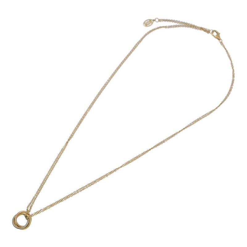 Cartier Trinity De Cartier Necklace Pendant 18ky+w+p 7503 Colors-3.6g Gold