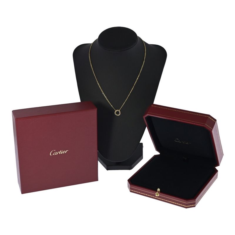 Cartier Trinity De Cartier Necklace Pendant 18ky+w+p 7503 Colors-3.6g Gold