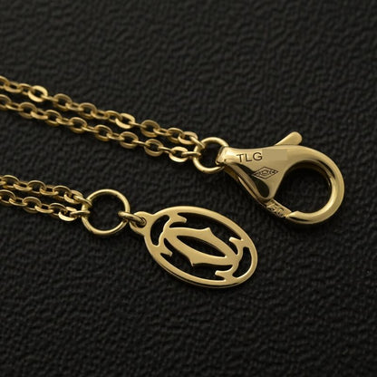 Cartier Trinity De Cartier Necklace Pendant 18ky+w+p 7503 Colors-3.6g Gold