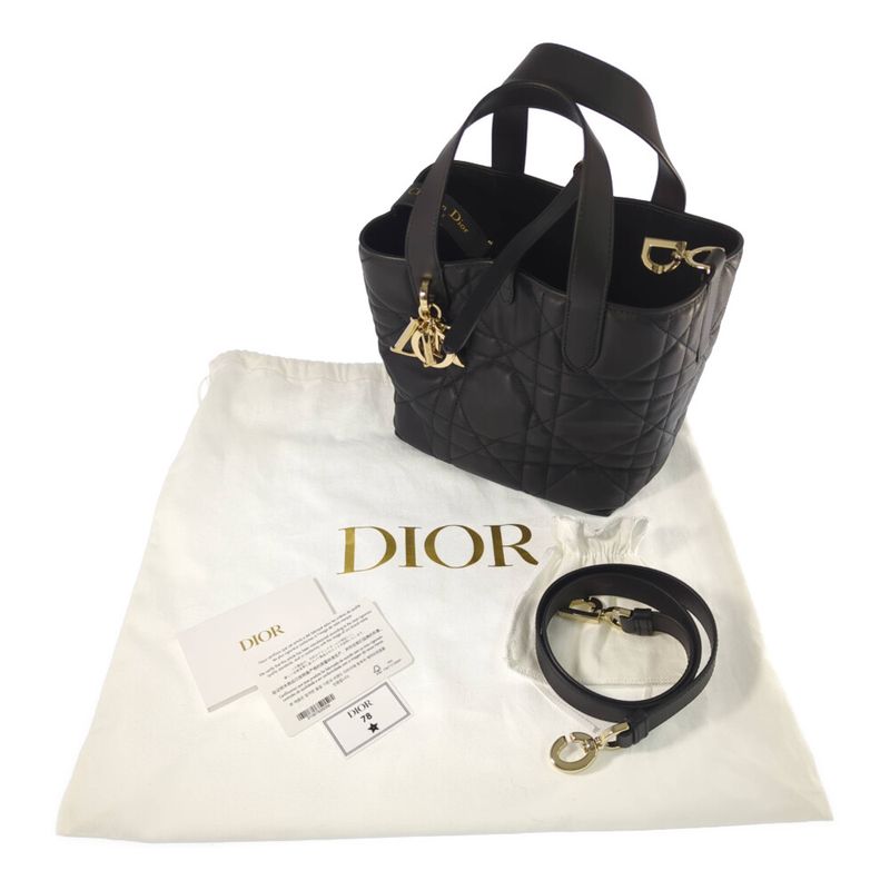 Christian Dior Toujour Vertical Tote Bag Handbag M2835osnw Black Present [all