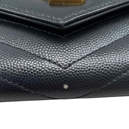 Saint Laurent Trifold Wallet Monogram Compact Threefold Wallet 403943 Textured