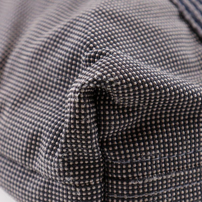 Hermes Her Line Cabas Tote Bag Nylon Canvas Gray Unisex Handbag