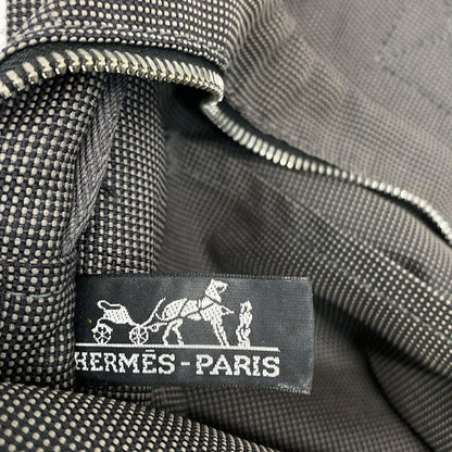 Hermes Handbag Her Line Tote MM Gray X Black Old Shape Hardware